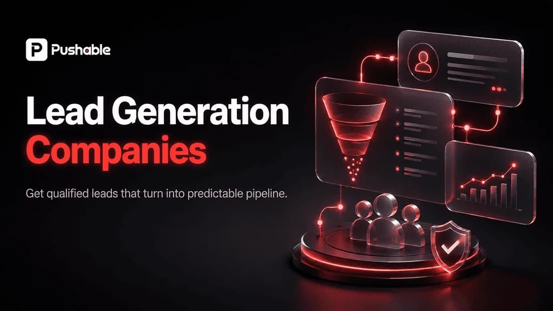 Lead generation companies filling a B2B sales pipeline with qualified leads